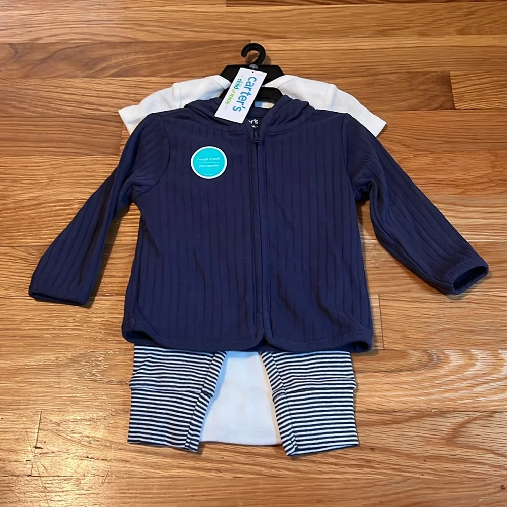 Carter's Child of Mine Baby‎ Boys' Blue Shark 3 Piece Set